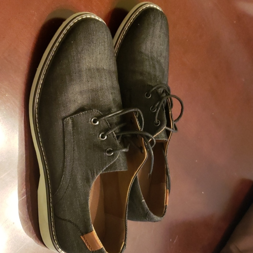 Madden Black Chambray Oxford Shoes
